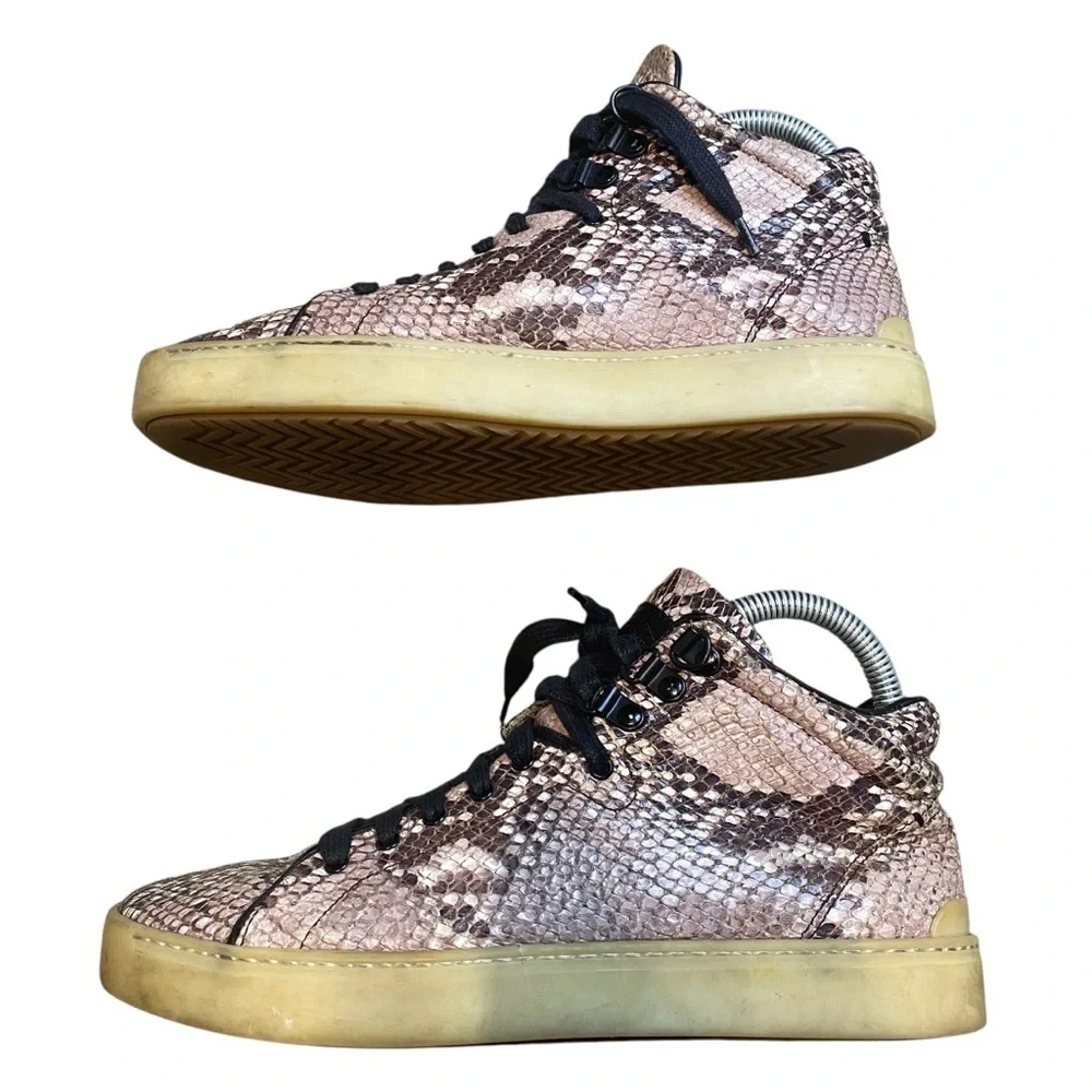 Tory Burch Mid-top Snakeskin Sneakers Sz 8